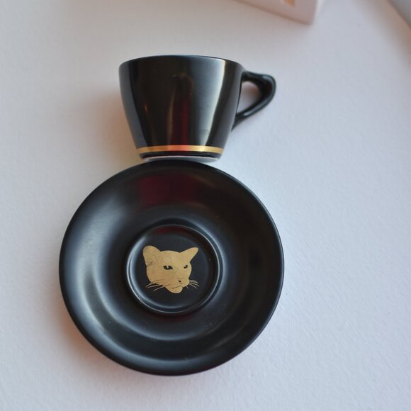 Rare Intelligentsia Coffee Black Cat Project by NotNeutral Espresso Cup & Saucer - Picture 3 of 8